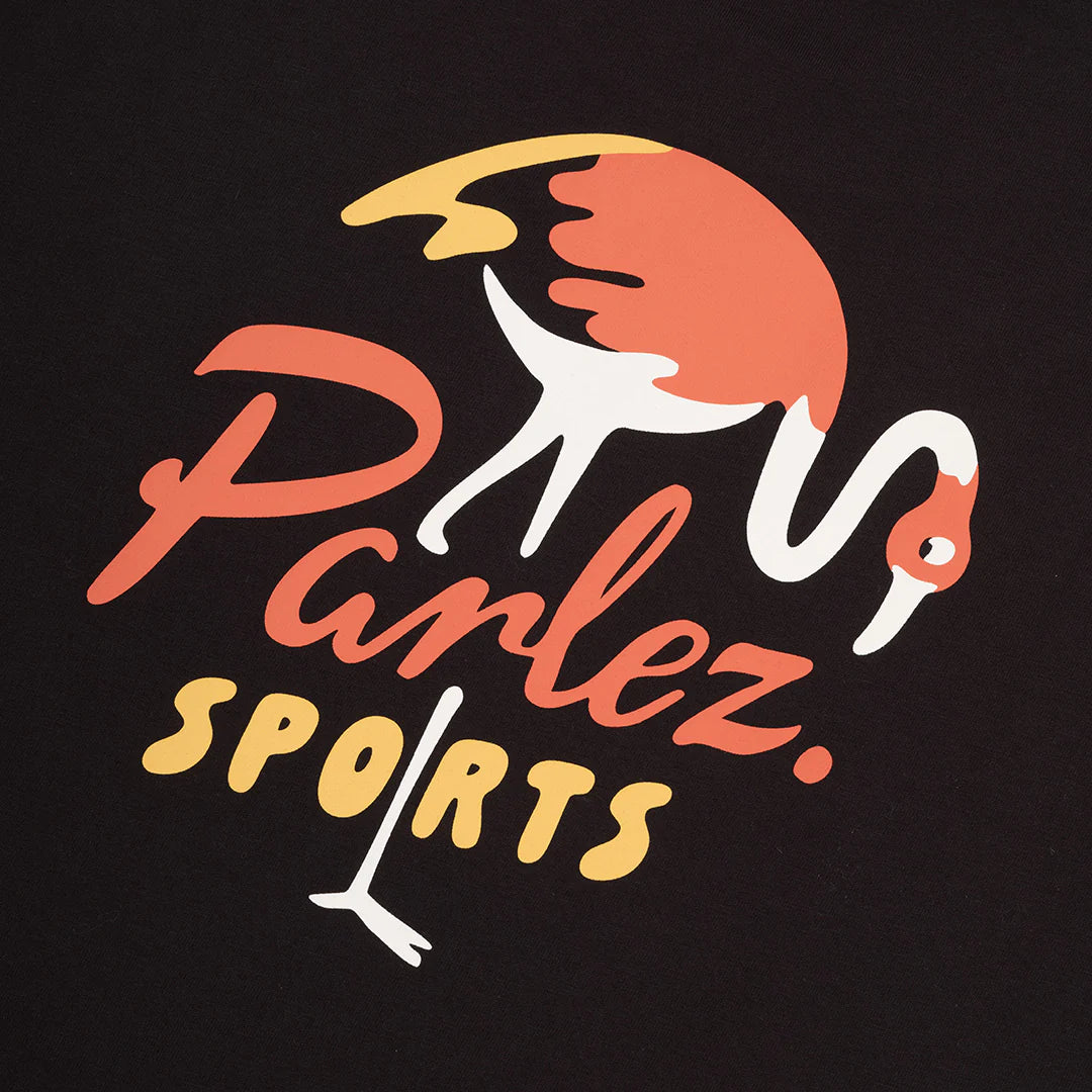 Black Parlez Marion T-Shirt, casual short-sleeve tee with a relaxed fit and logo detail, displayed on a plain background.