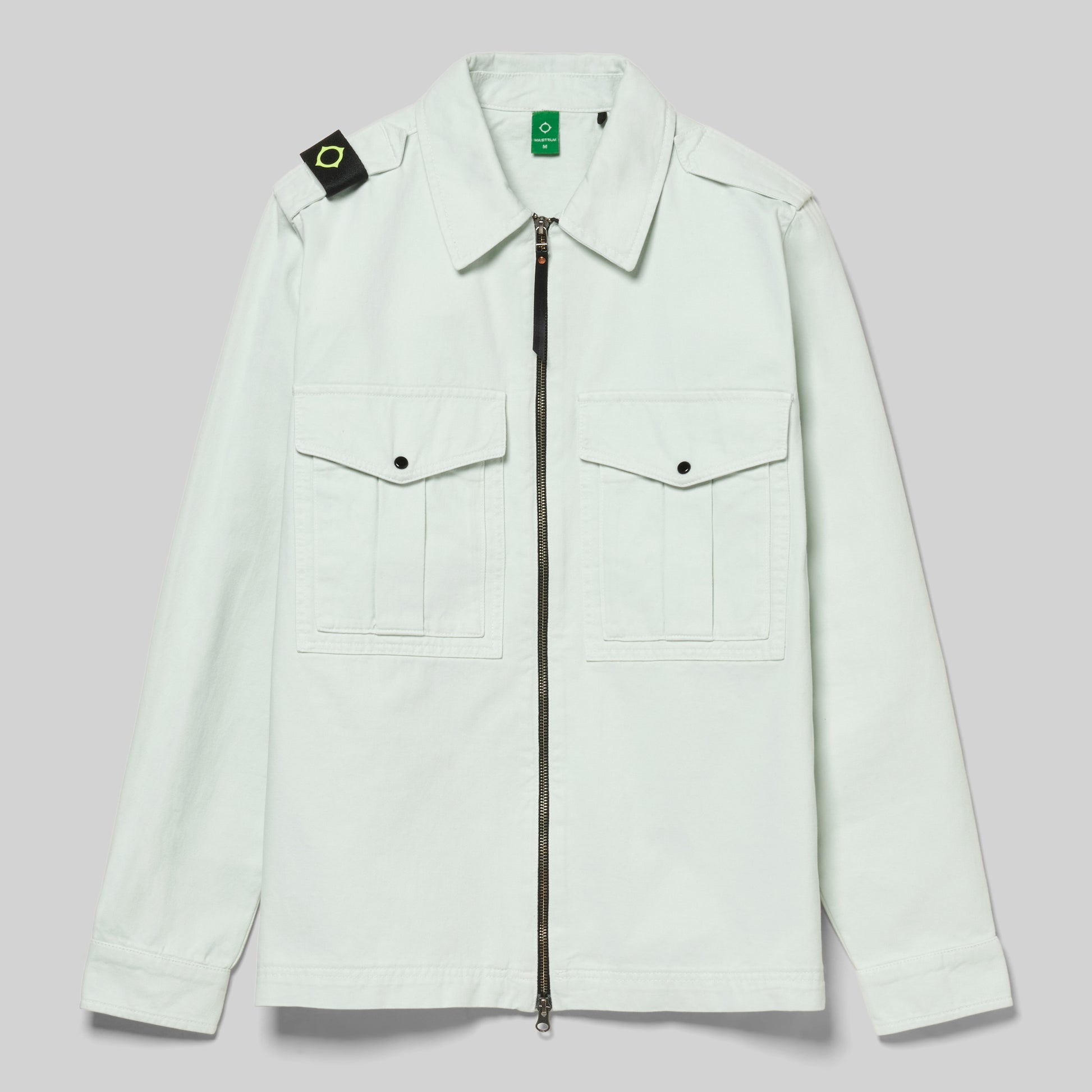 MA.STRUM Isotope Overshirt Frost jacket with a sleek design, featuring durable fabric and a modern fit, perfect for layered outdoor wear.