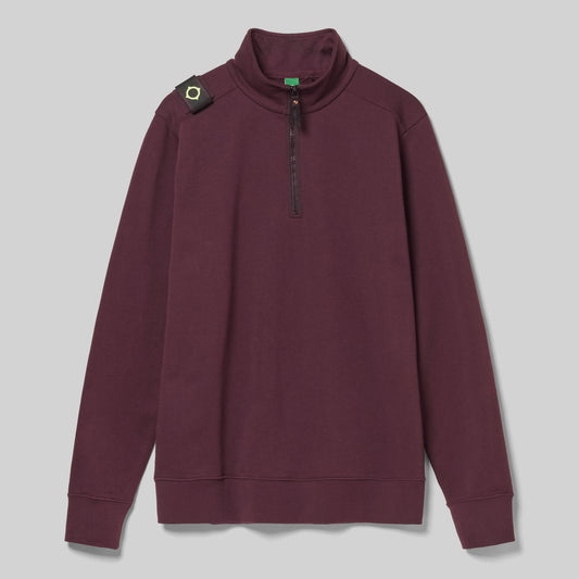 MA.STRUM Training Quarter Zip Sweatshirt Wine