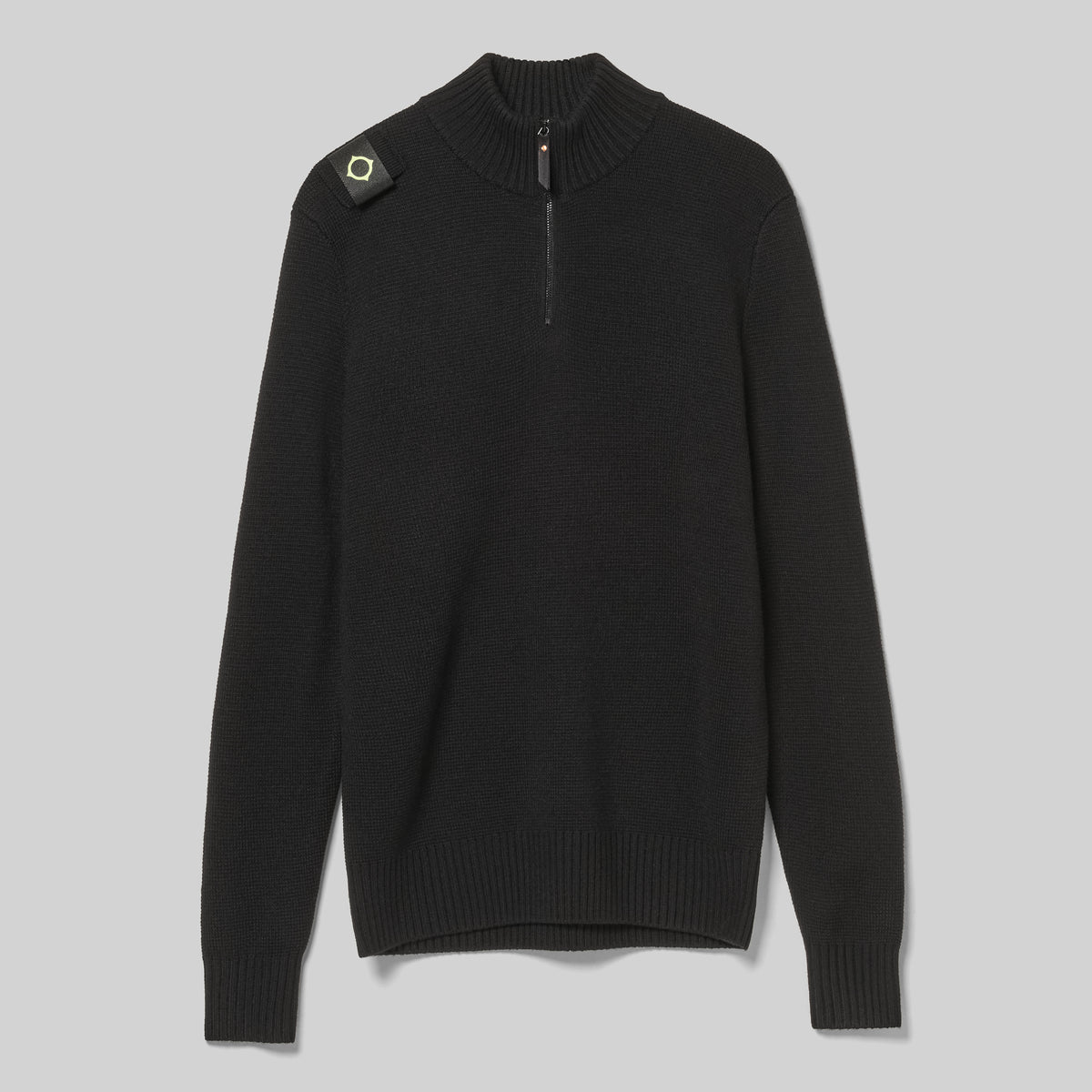 MA.STRUM Sarl Quarter Zip Sweater Black