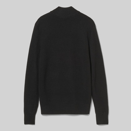 MA.STRUM Sarl Quarter Zip Sweater Black