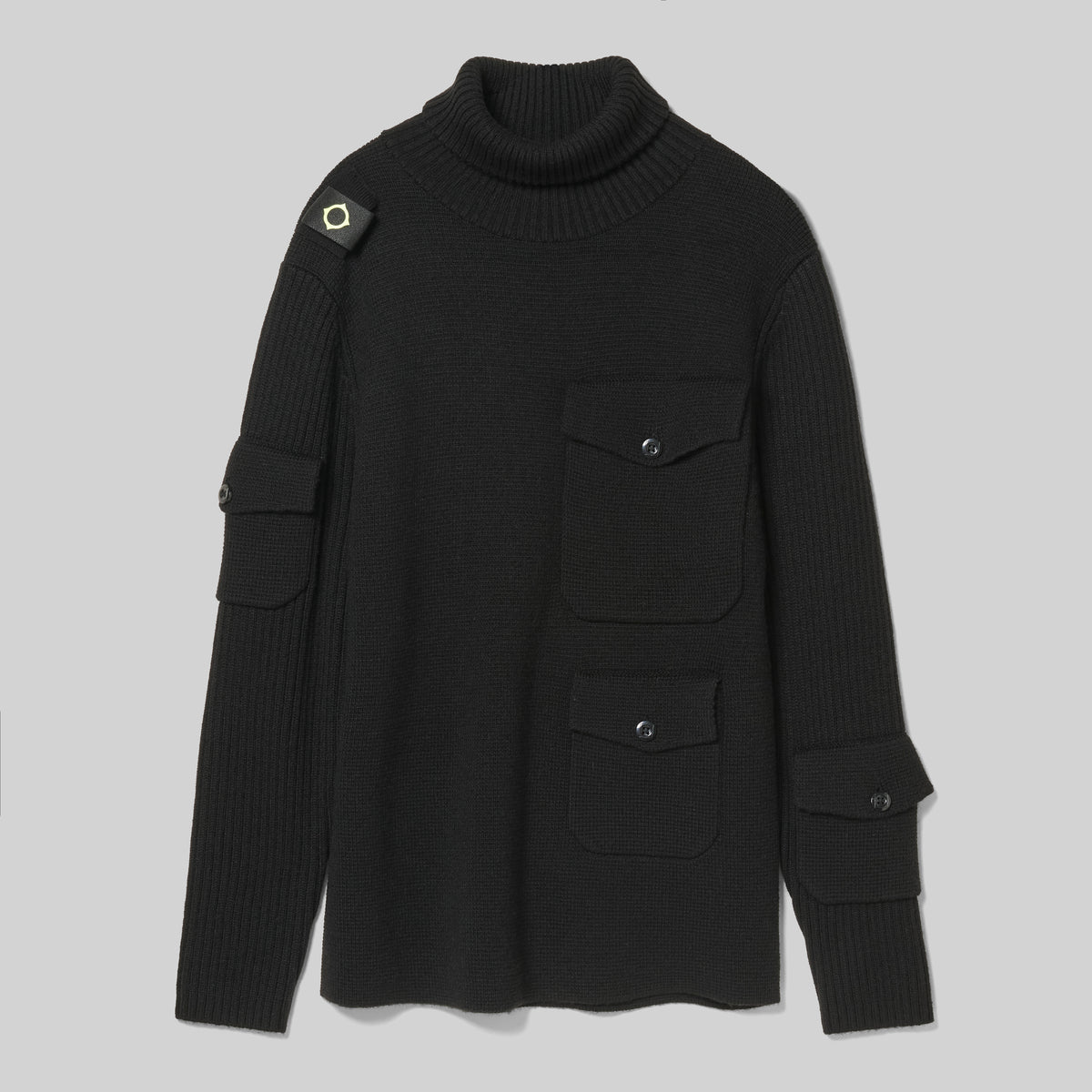 MA.STRUM Traction 5 Pocket Sweater Black