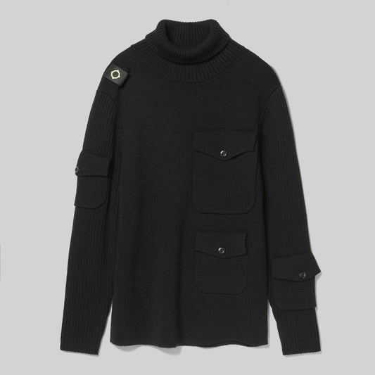 MA.STRUM Traction 5 Pocket Sweater Black