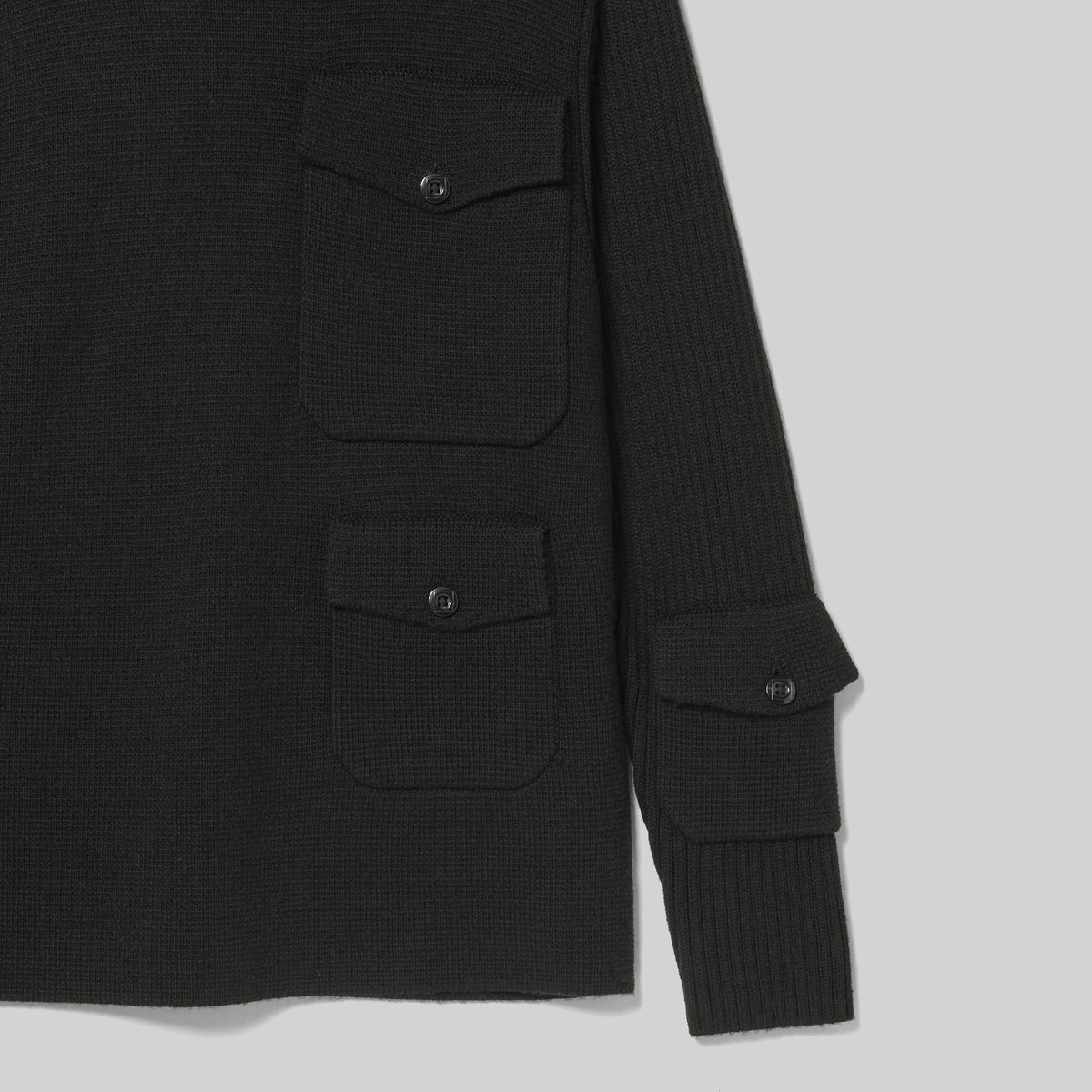 MA.STRUM Traction 5 Pocket Sweater Black