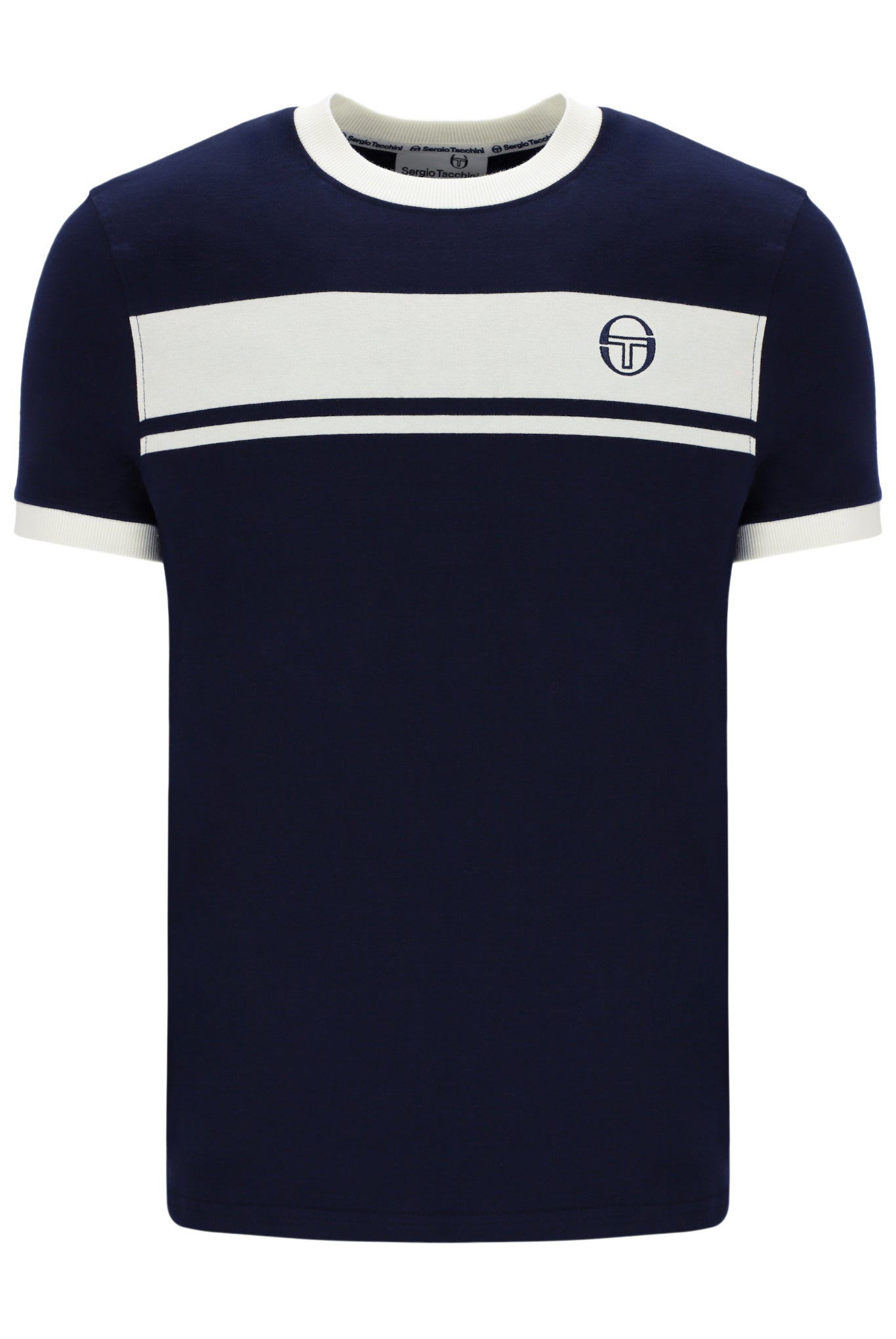 Sergio Tacchini  Master T-Shirt In Navy/White