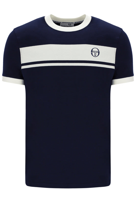 Sergio Tacchini  Master T-Shirt In Navy/White