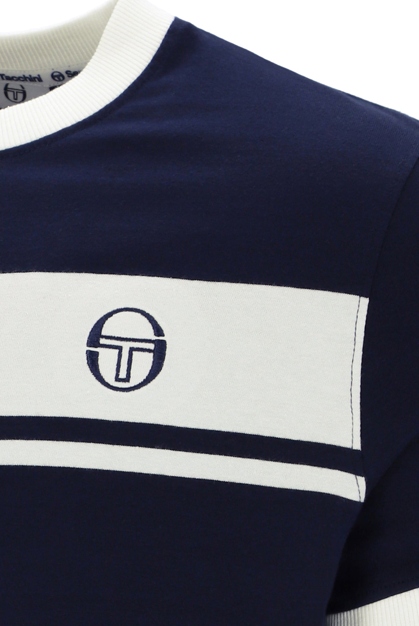 Sergio Tacchini  Master T-Shirt In Navy/White