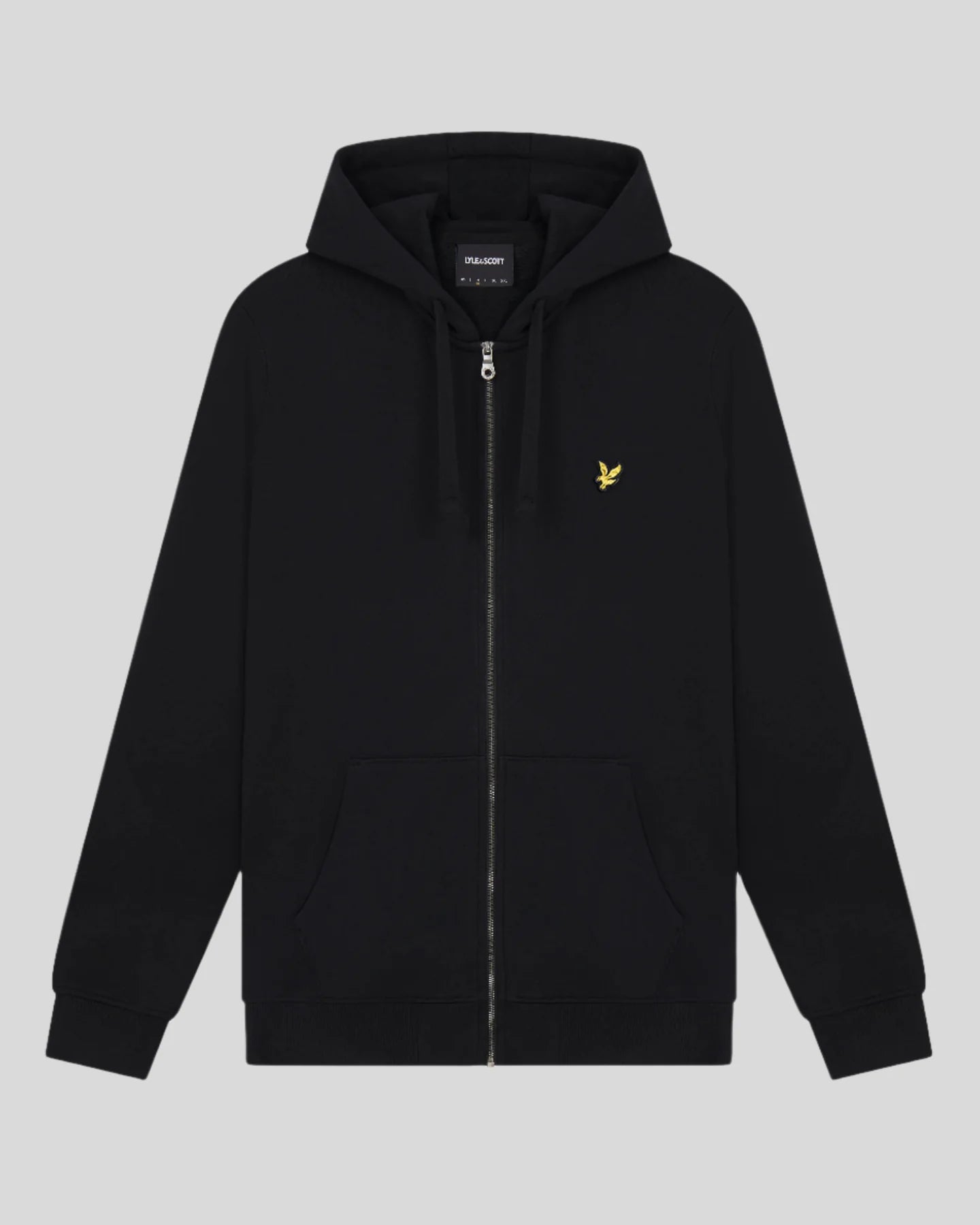 Lyle & Scott Zip Through Hoodie Black