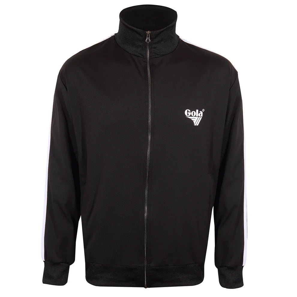 Gola Classics Logo Tricot Zip Through Jacket In Black