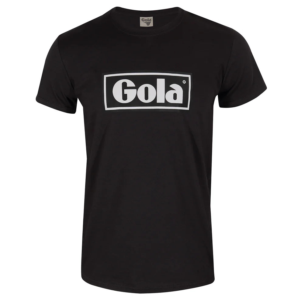 Gola Classics Text Box Printed T-Shirt In Black/ White