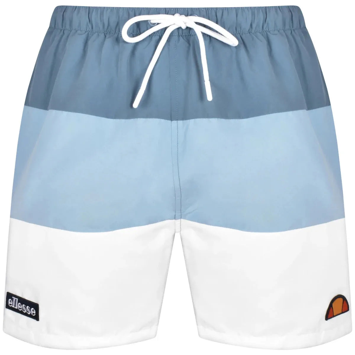 Ellesse Cielo Swim Shorts In Dark Blue/ Light Blue/ White