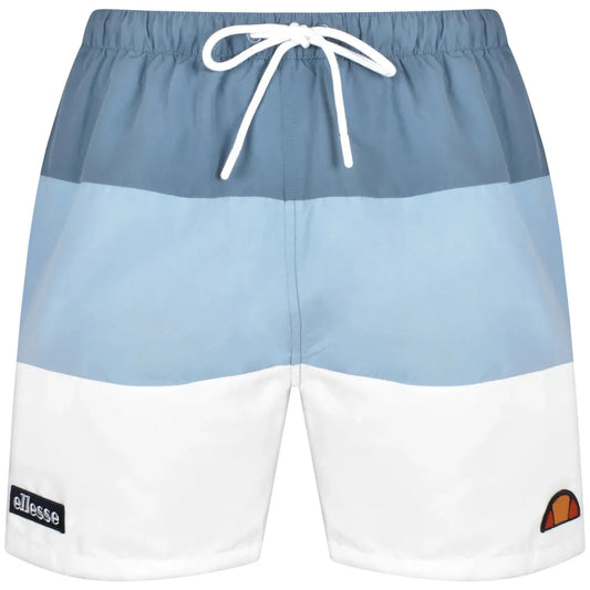 Ellesse Cielo Swim Shorts In Dark Blue/ Light Blue/ White