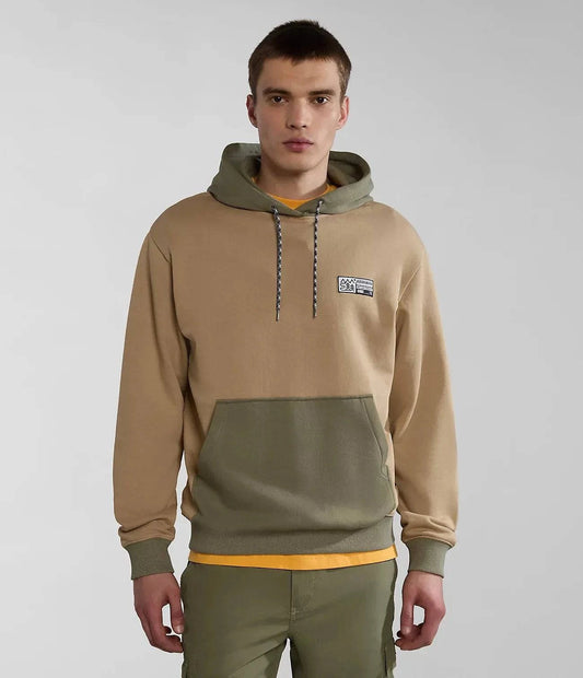 Napapijri Faber Hoodie In Beige - RD1 Clothing