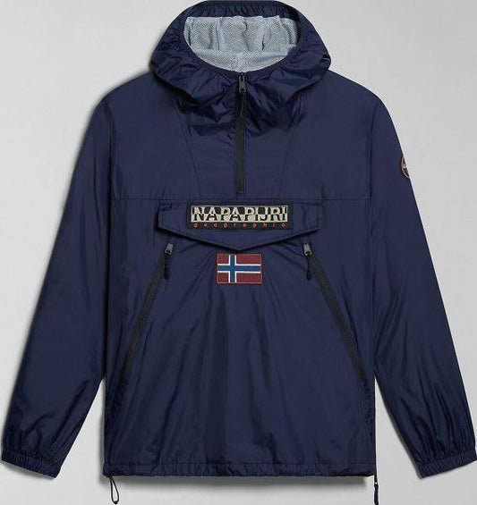 Napapijri Rainforest Fleece Lined Jacket Pocket 2 Blu Marine