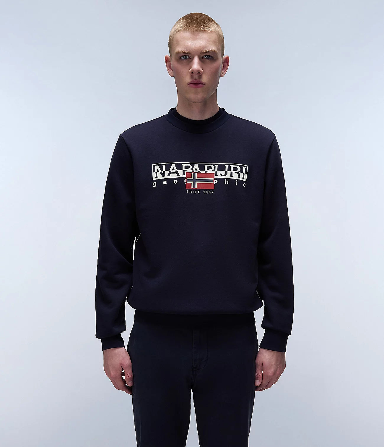 Napapijri Aylmer Crew Sweat in Navy