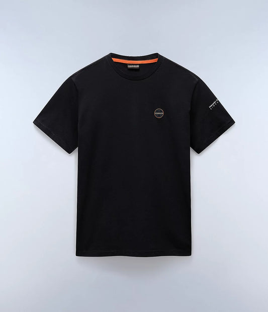 Napapijri Badge Short Sleeve T-Shirt Black