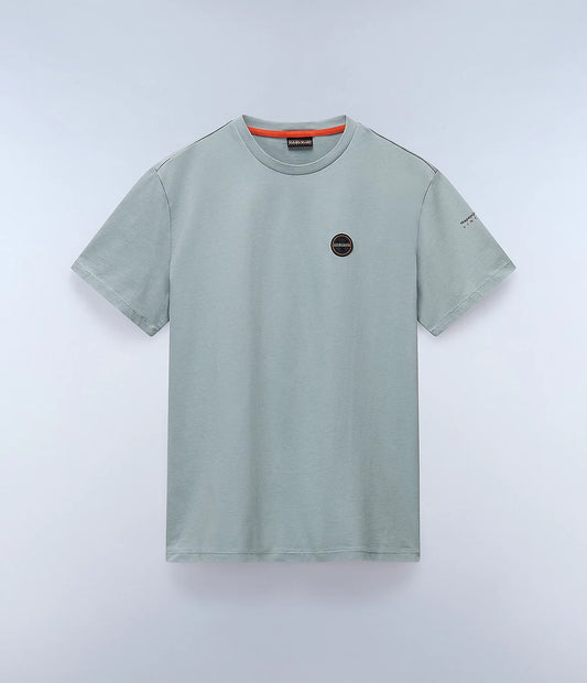 Napapijri Badge Short Sleeve T-Shirt Green