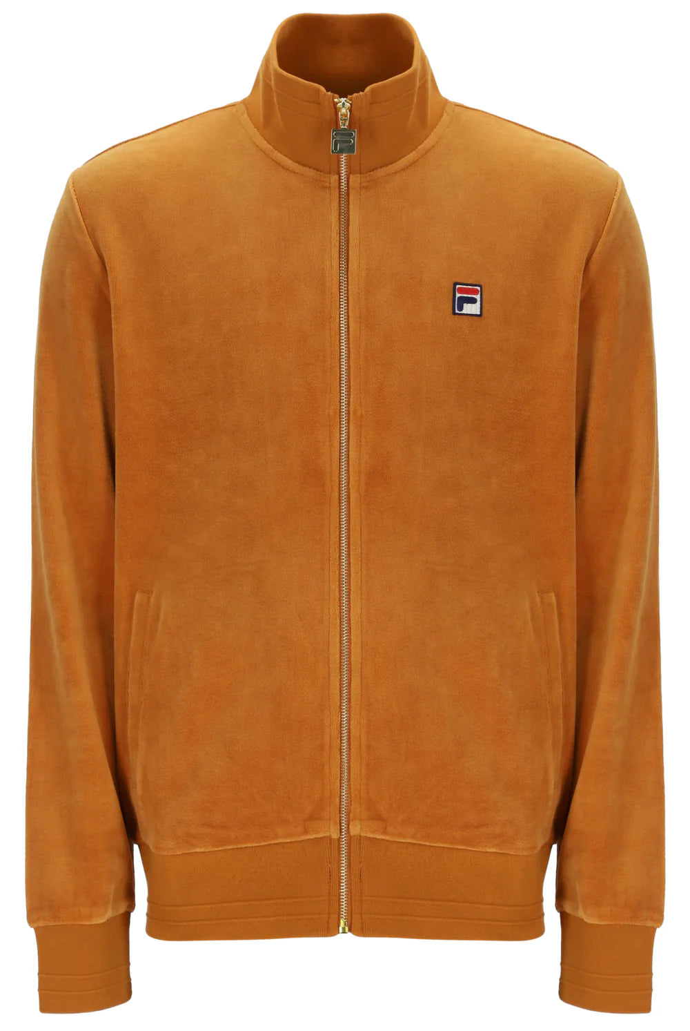 Fila Gold Nero Velour Track Top Pumpkin Spice