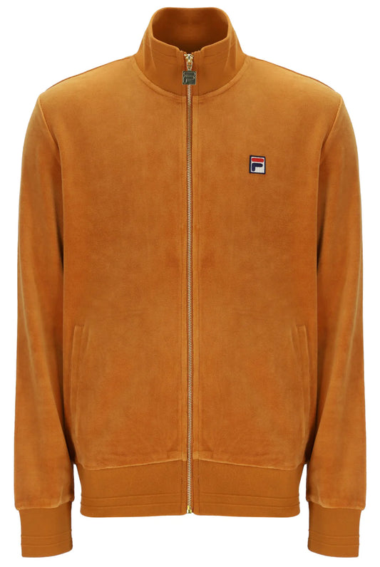 Fila Gold Nero Velour Track Top Pumpkin Spice