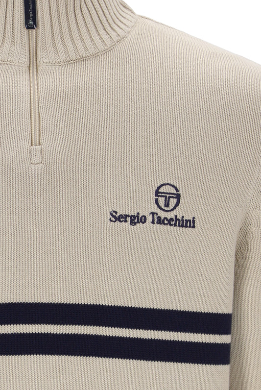 Sergio Tacchini Dallas Quarter Zip Peyote/Maritime Blue