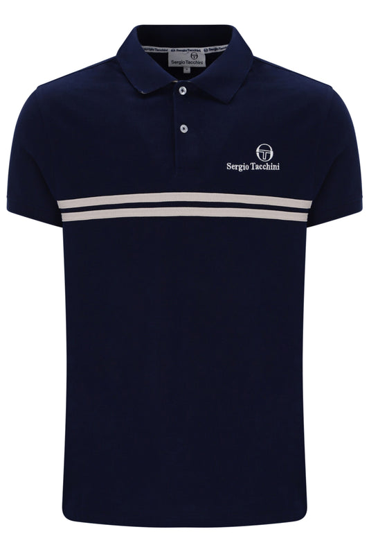Sergio Tacchini New Supermac Polo Navy/Peyote