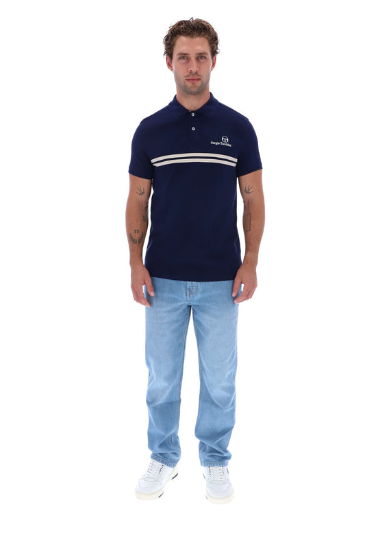 Sergio Tacchini New Supermac Polo Navy/Peyote