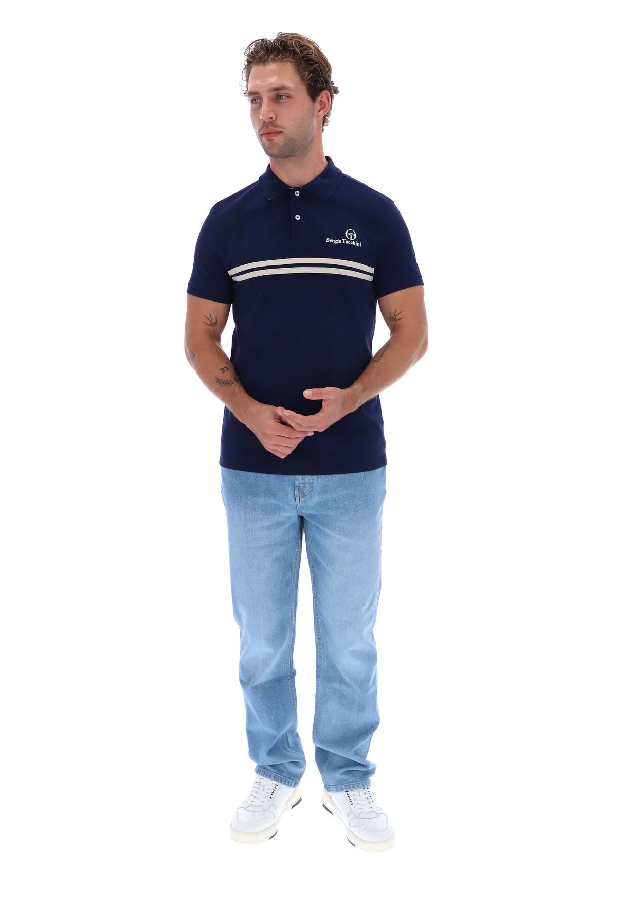 Sergio Tacchini New Supermac Polo Navy/Peyote