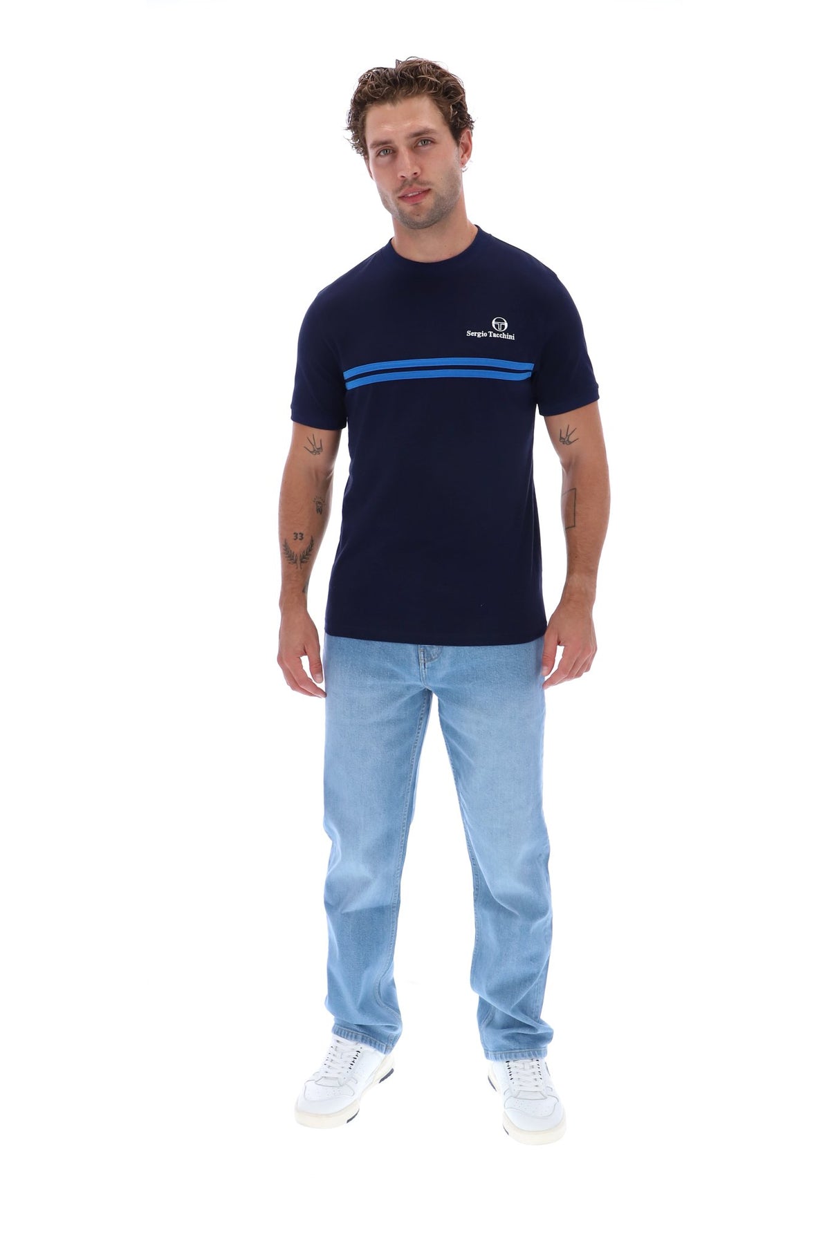 Sergio Tacchini Supermac T-Shirt Maritime Blue/Princess Blue
