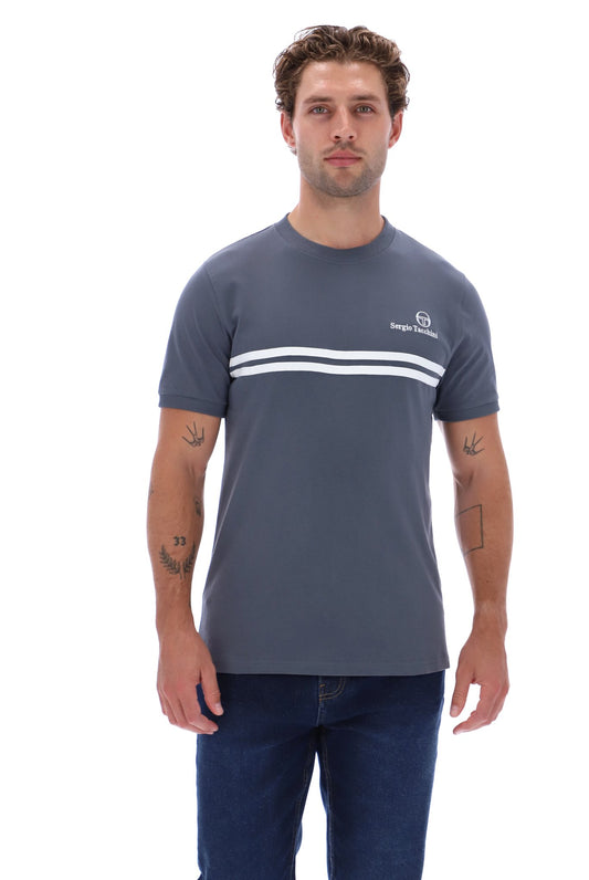 Sergio Tacchini Supermac T-Shirt Turbulence/White/Black