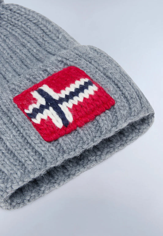 Napapijri Semiury Beanie Medium Grey - RD1 Clothing