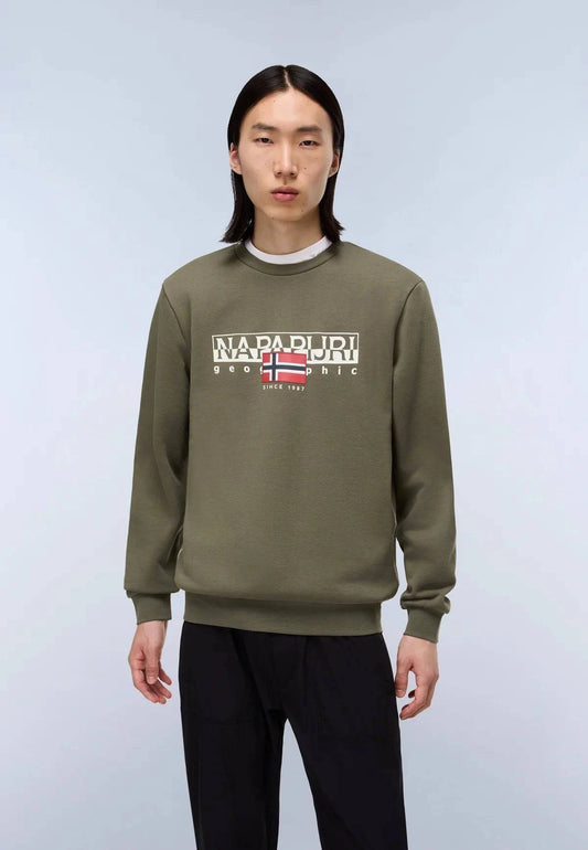 Napapijri Aylmer Crew Sweat Tea Leaf - RD1 Clothing