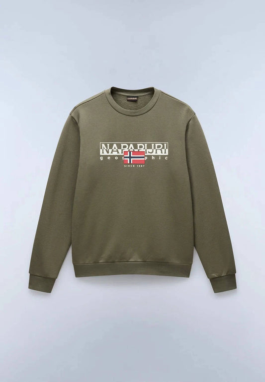 Napapijri Aylmer Crew Sweat Tea Leaf - RD1 Clothing