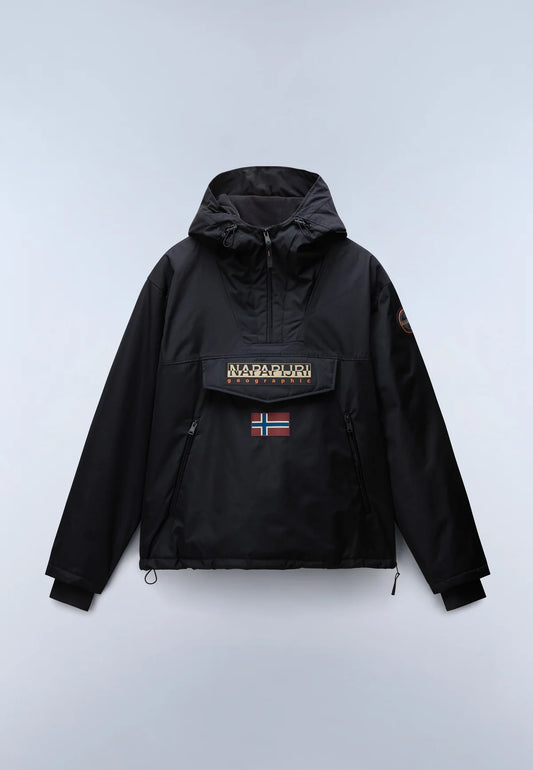 Napapijiri Rainforest Next Winter Anorak Jacket Black - RD1 Clothing
