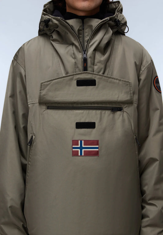 Napapijiri Rainforest Next Winter Anorak Jacket Green Tea Leaf - RD1 Clothing