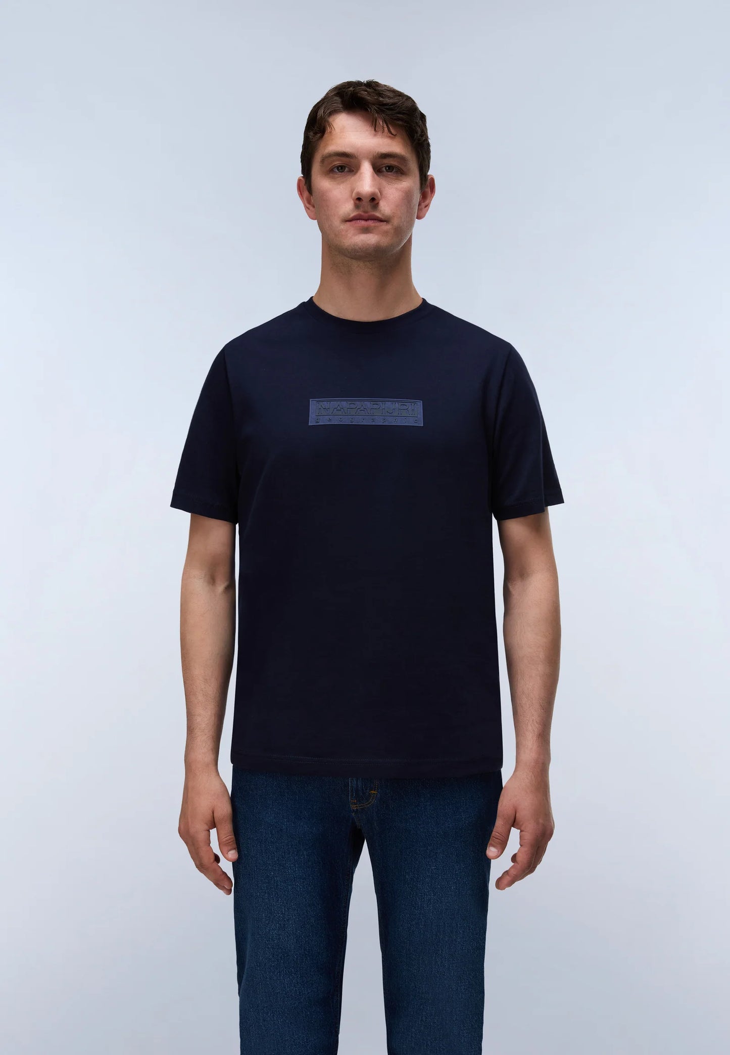 Napapijri Box Logo T-Shirt Navy