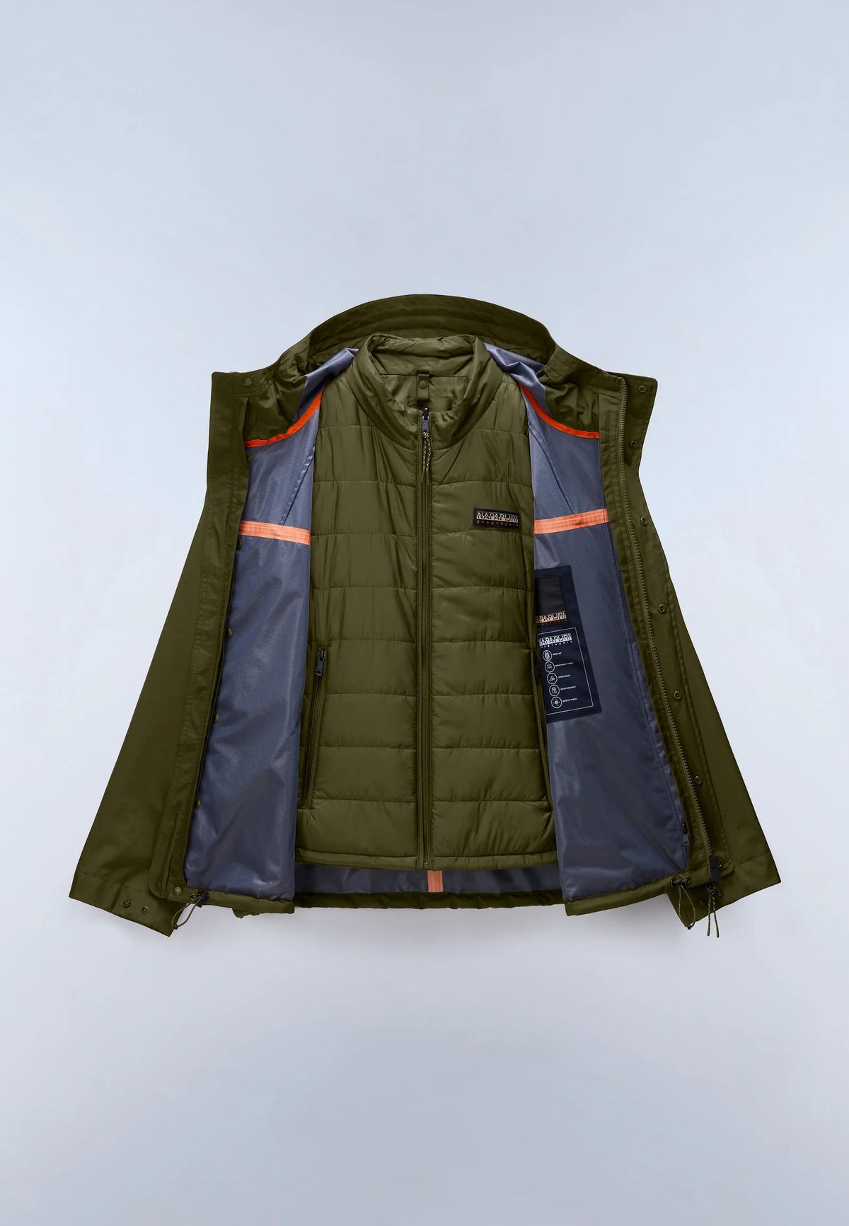 Napapijri Pilloz Short Parka Jacket Olive