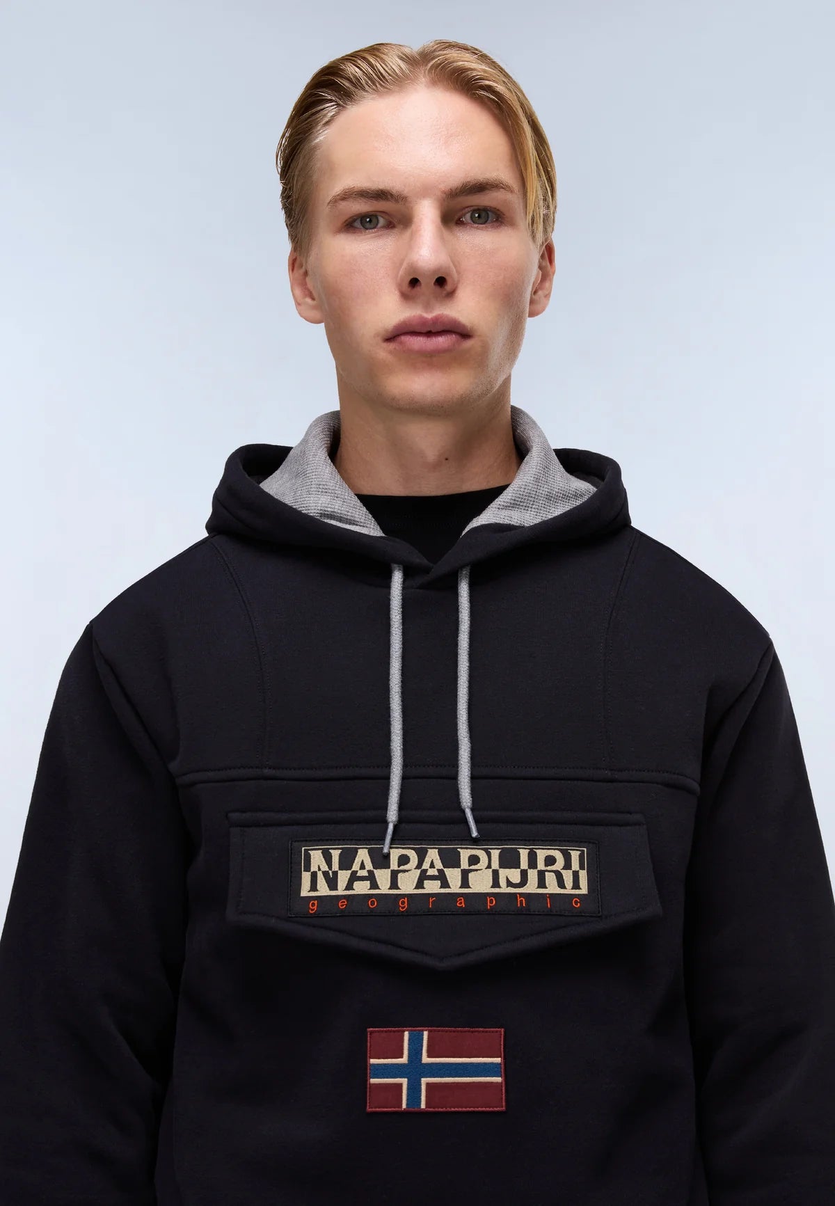 Napapijri Burgee Hoodie Black - RD1 Clothing