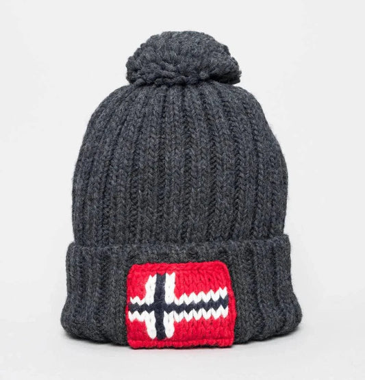 Napapijri Semiury Beanie Dark Grey - RD1 Clothing