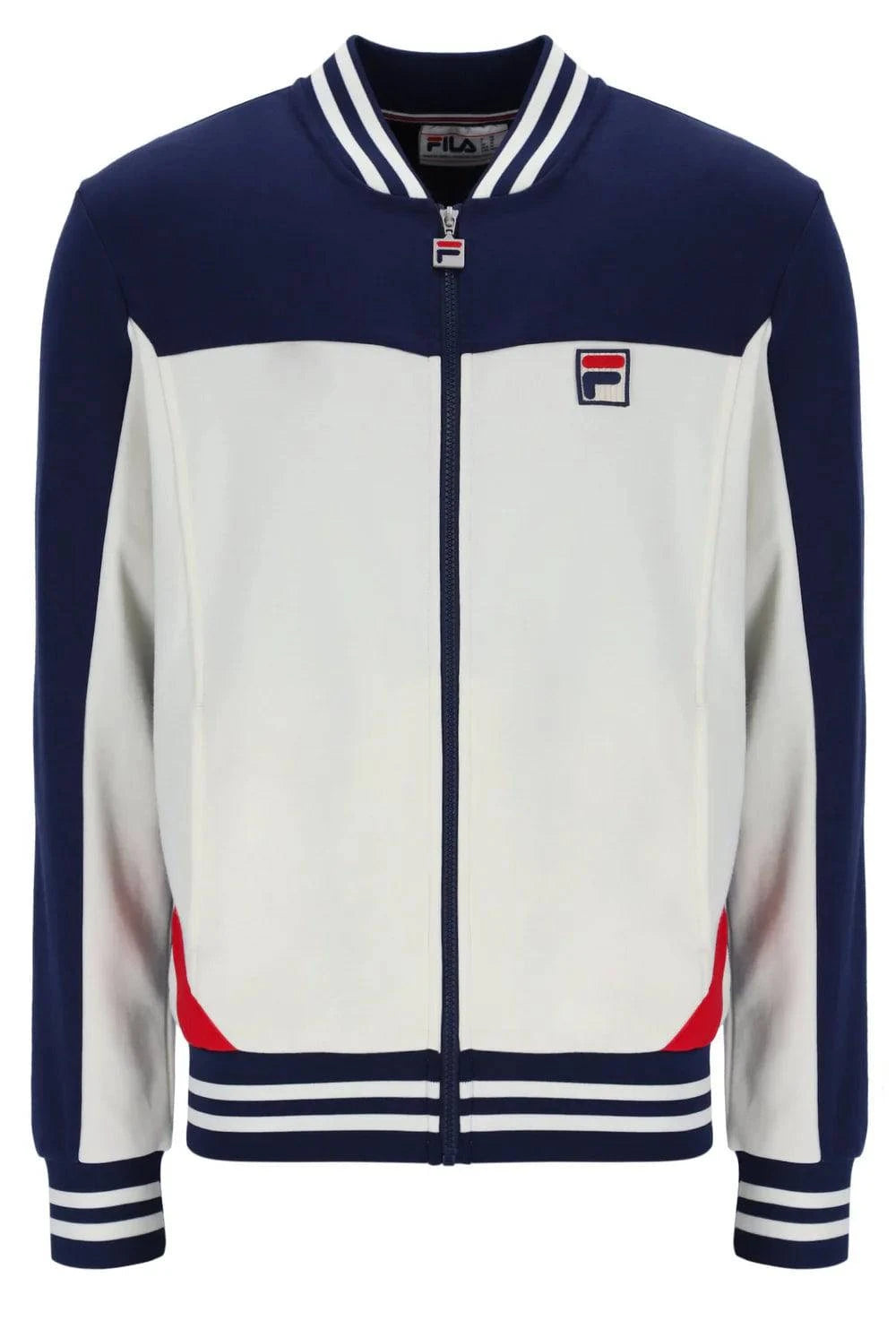 Fila Oceana Panelled Track Top Gardenia/Navy/Red - RD1 Clothing