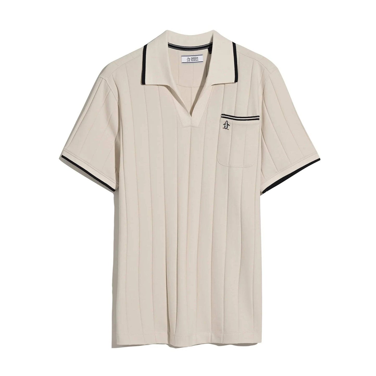 Original Penguin Open Collar Polo Shirt in Birch - RD1 Clothing