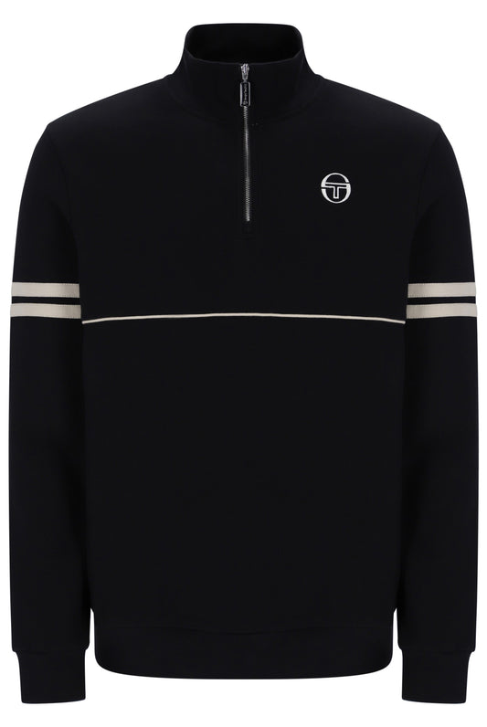 Sergio Tacchini Orion Quarter Zip Black/Peyote