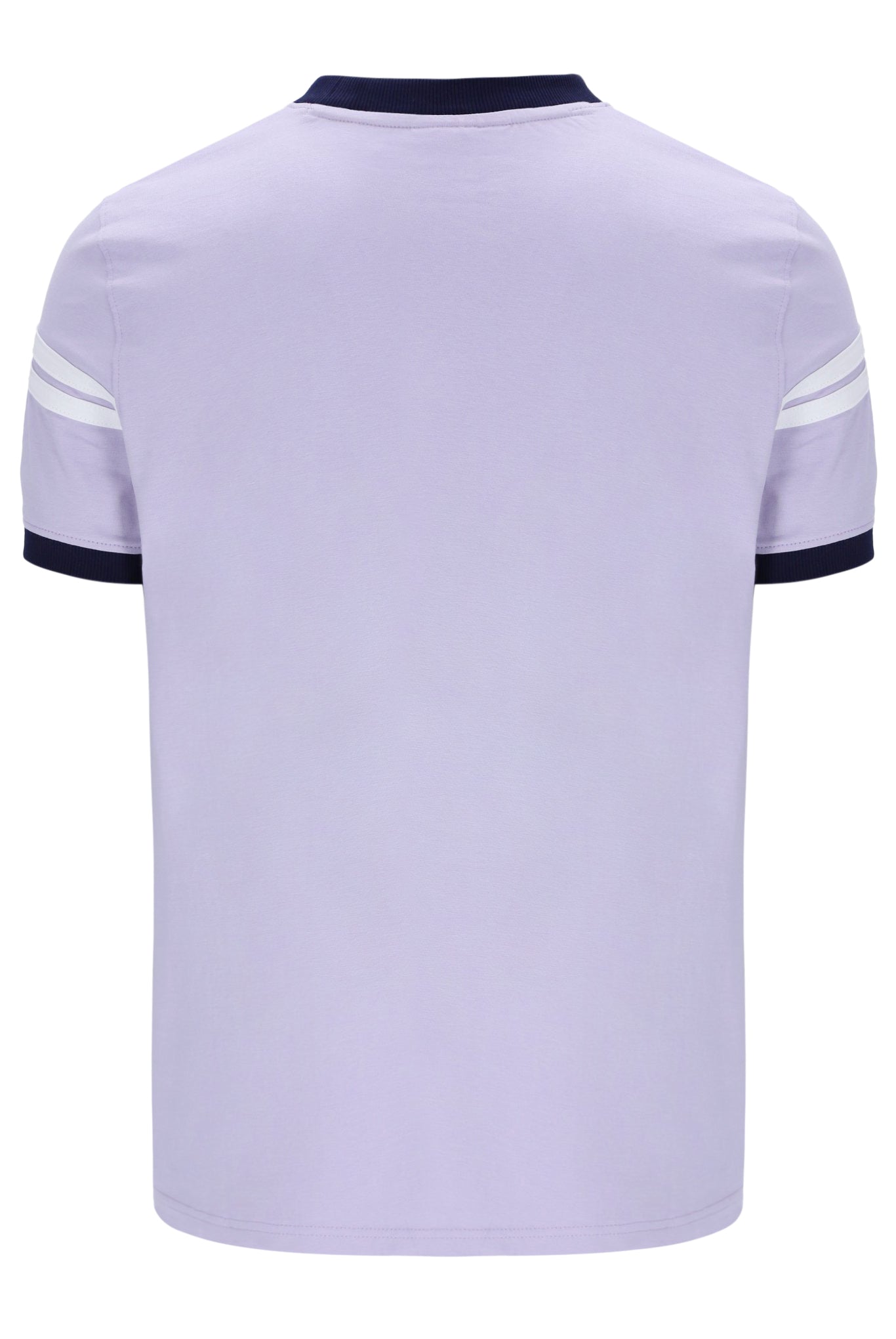 Sergio Tacchini Orion Davis Ringer T-Shirt In Thistle/Maritime Blue/White