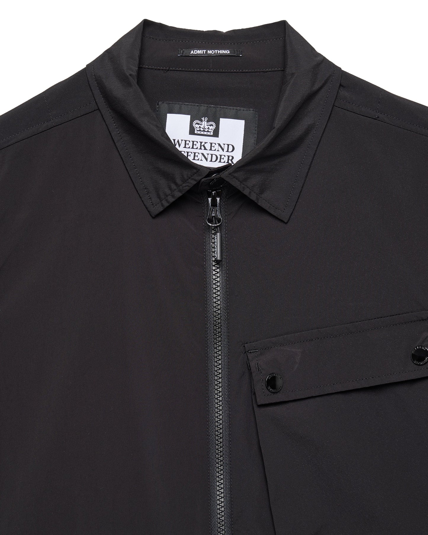 Weekend Offender Southbank Over-Shirt in Black - RD1 Clothing