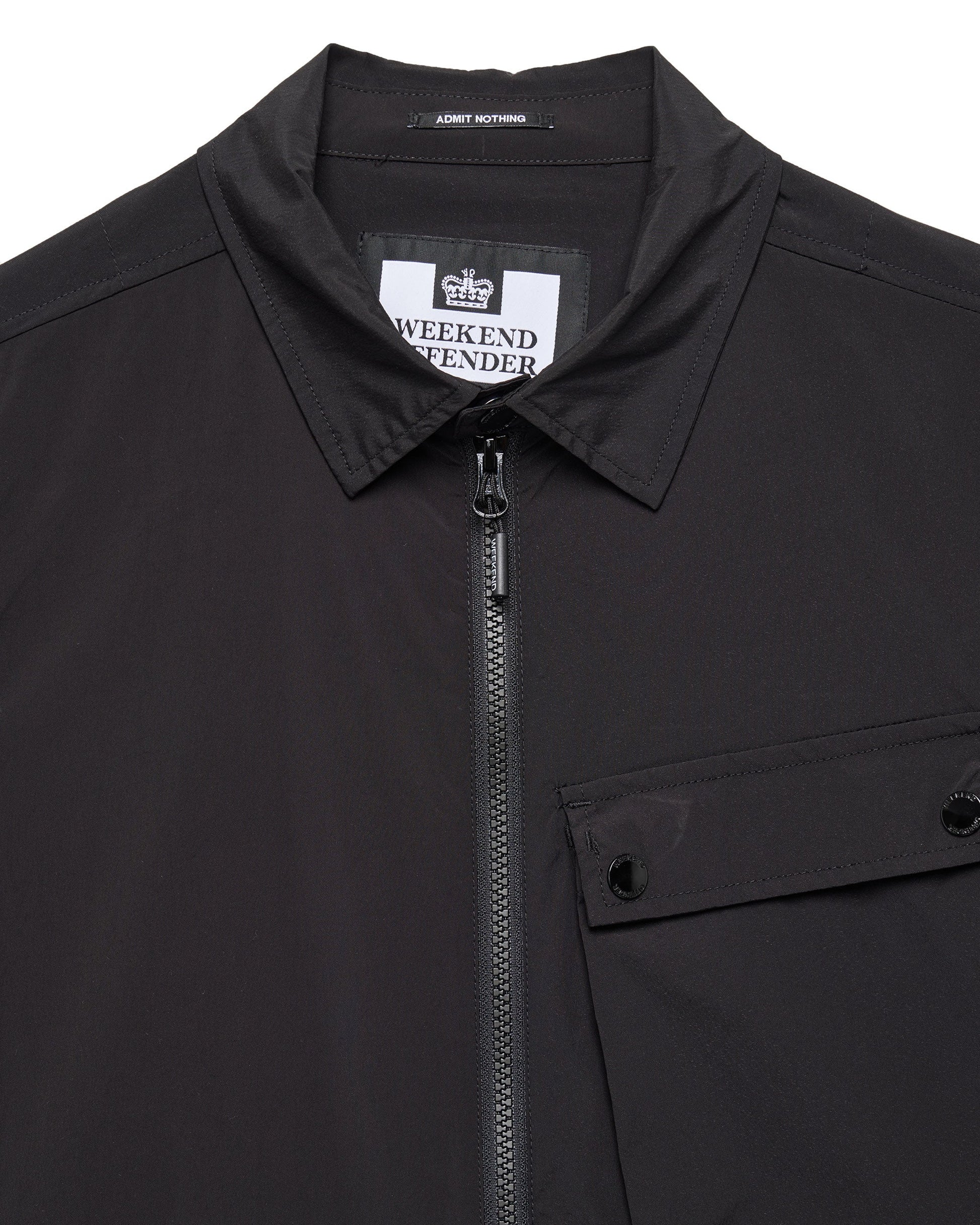 Weekend Offender Southbank Over-Shirt in Black - RD1 Clothing