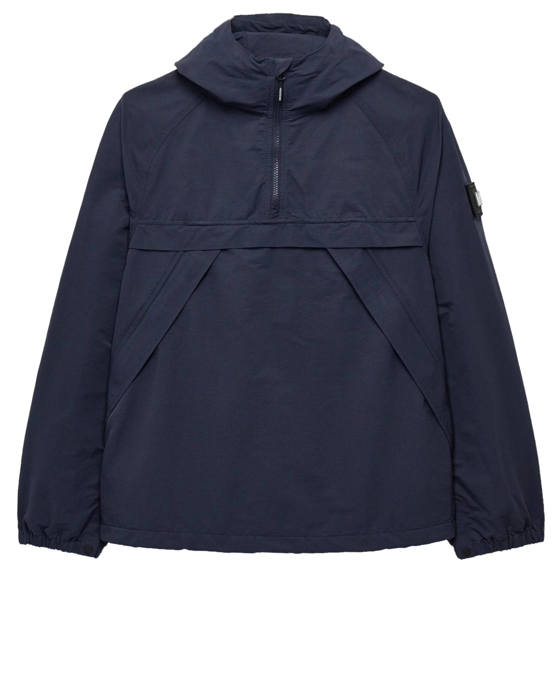 Weekend Offender Wynwood Quarter Zip Overtop Jacket Navy - RD1 Clothing