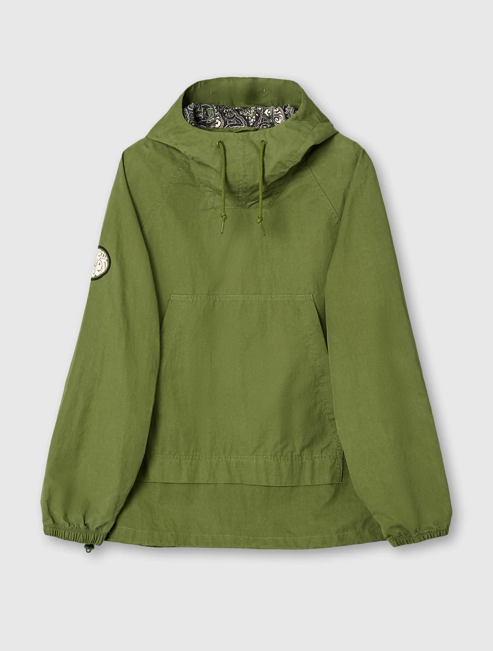 Pretty Green Feltham Smock in Khaki Green