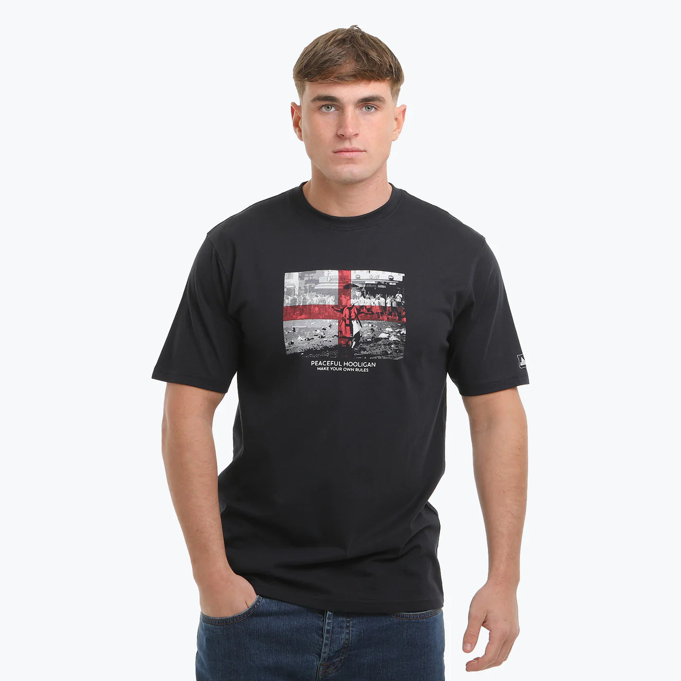 Peaceful Hooligan George T-Shirt Navy - RD1 Clothing