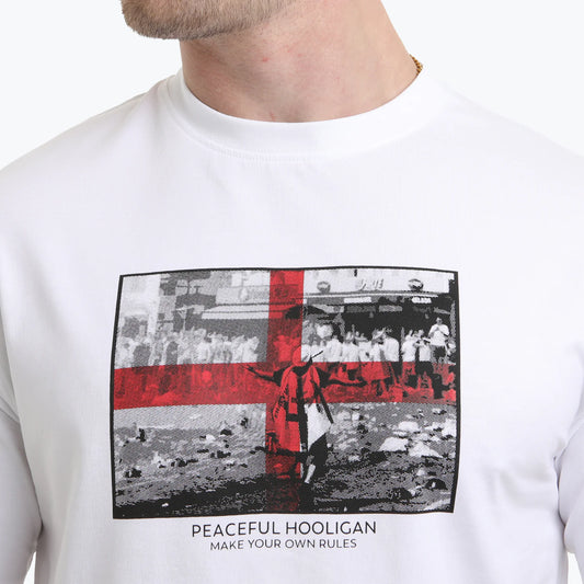 Peaceful Hooligan George T-Shirt White - RD1 Clothing