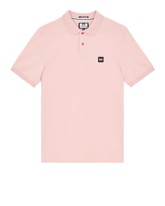 Weekend Offender Caneiros Polo Shirt Pale Blush Pink