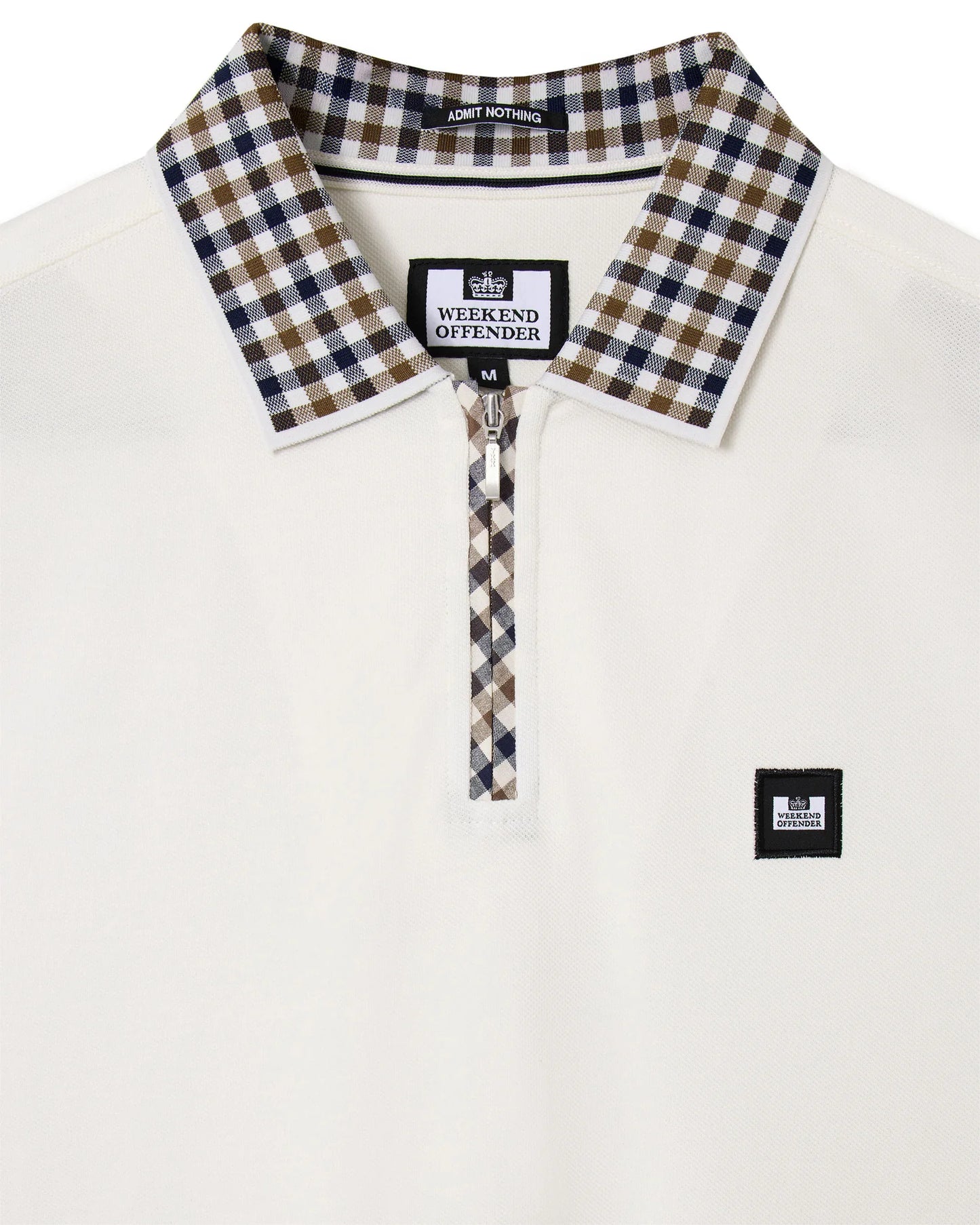 Weekend Offender Tipasa Jacquard Rib Polo Ghost - RD1 Clothing
